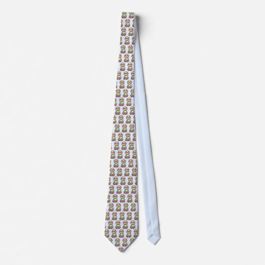 Cravate Joyeuse Sloth portant une chemise mignonne Motif (Devant)