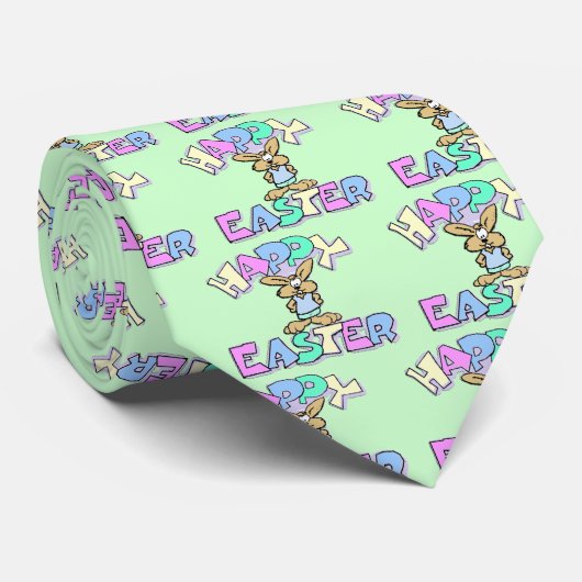 Cravate Joyeuses Pâques (Roulé)