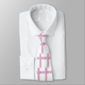 Cravate Joyeuses Pâques Croix Rose avec Lys (Attaché)