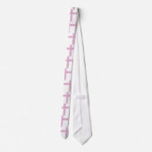 Cravate Joyeuses Pâques Croix Rose avec Lys (Dos)