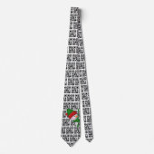 Cravate Joyeuses Vacances QR Codes et Snowman (Devant)