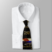 Cravate Joyeux 250e anniversaire Amérique ! (Attaché)