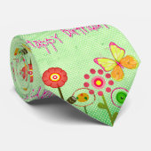 Cravate Joyeux anniversaire (Roulé)