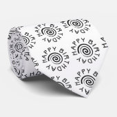 Cravate Joyeux anniversaire - 2 (Roulé)