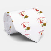 Cravate Joyeux anniversaire ! Escargot de Confetti (Roulé)