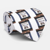 Cravate joyeux anniversaire happybirthday 20 vingt 20èmes (Roulé)