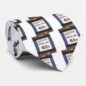 Cravate joyeux anniversaire happybirthday 40 quarante (Roulé)