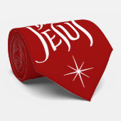 Cravate Joyeux anniversaire Jésus Noël Lettres chrétiennes (Roulé)