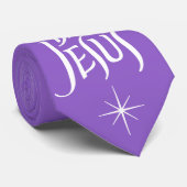 Cravate Joyeux anniversaire Jésus Noël Lettres chrétiennes (Roulé)