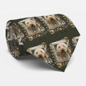 Cravate Joyeux anniversaire - pattes en pierre - (Roulé)