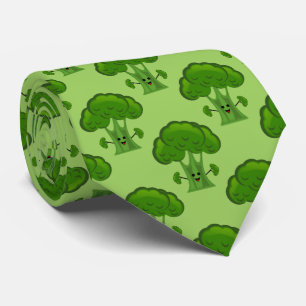 Cravate Joyeux Brocoli vert