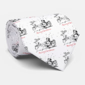 Cravate Joyeux cadeau de Noël (Roulé)
