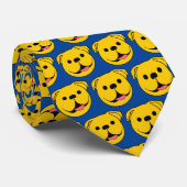 Cravate Joyeux chien de visage (Roulé)