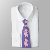 Cravate Joyeux Cochon rose Sauter Thunder_Cove (Attaché)