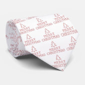 Cravate Joyeux croix de Noël (Roulé)