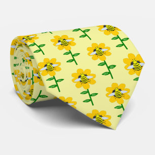 Cravate Joyeux Jour des abeilles Anniversaire Bumblebee