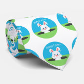 Cravate Joyeux Lapin de Pâques (Roulé)