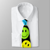 Cravate Joyeux Motif de faces colorées (Attaché)