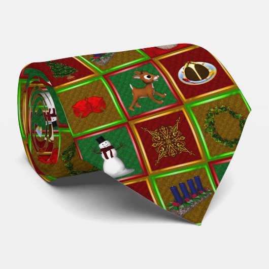 Cravate Joyeux Noël (Roulé)