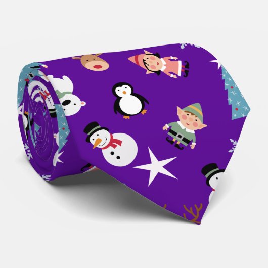 Cravate Joyeux Noël (Roulé)