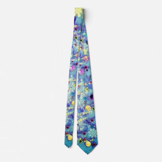 Cravate Joyeux Noël - Arbre de Noël - Fête de Noël (Dos)