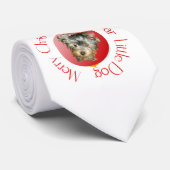 Cravate Joyeux Noël Yorkshire Terrier (Roulé)