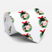 Cravate joyeux orque de noël (Roulé)