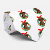 Cravate joyeux serpent cobra de noël (Roulé)