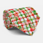 Cravate Joyeux tatan décoratif de Noël (Roulé)