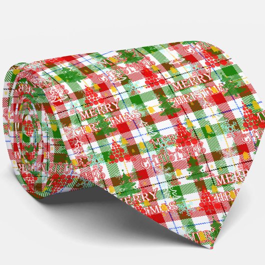 Cravate Joyeux tatan décoratif de Noël