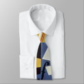 Cravate Juan Gris - Violon et verre - Art Abstrait (Attaché)