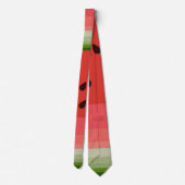Cravate Juicy Delicious Ripe Watermelon With Seeds Design (Dos)