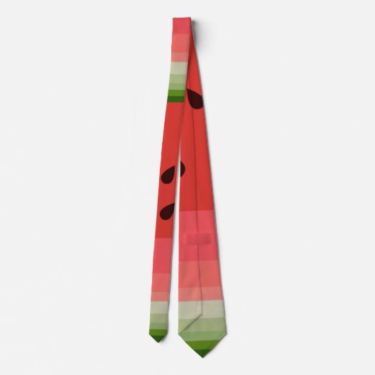 Cravate Juicy Delicious Ripe Watermelon With Seeds Design (Dos)