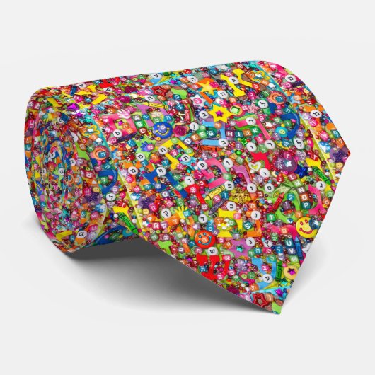 Cravate juif d'alphabet (Roulé)