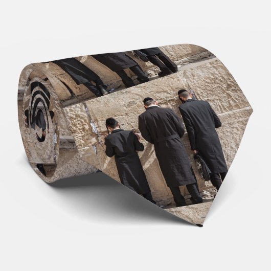Cravate Juifs faisant la prière au Kotel (Roulé)