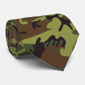 Cravate Jungle Camo vert (Roulé)