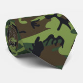 Cravate Jungle Camo vert (Roulé)