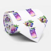 Cravate Jus de bleuet frais Boisson Cool - Heure d'été (Roulé)