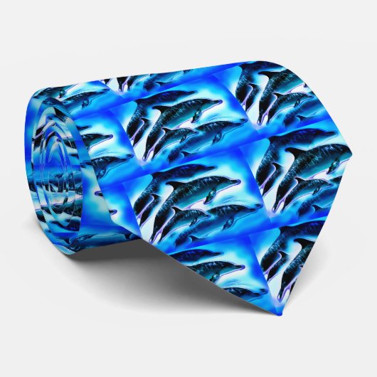 CRAVATE JUSTE DAUPHINS (Roulé)