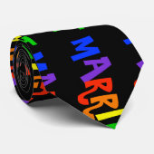 Cravate Juste les affaires de gay pride du marié marié (Roulé)