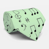 Cravate Juste noté vert (Roulé)