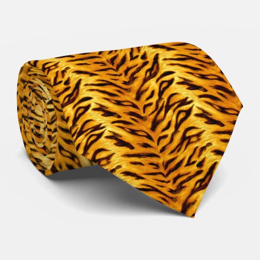 Cravate Juste tigre (Roulé)