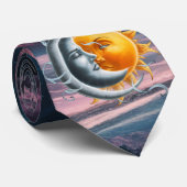 Cravate Juste toi et moi avons dit le Soleil à la Lune sur (Roulé)