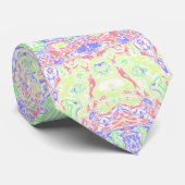 Cravate Kaléidoscope Coloré (Roulé)