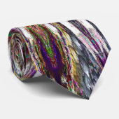 Cravate Kaléidoscope de plumes (Roulé)