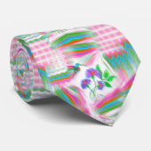 Cravate Kaléidoscope de vol de colibri (Roulé)