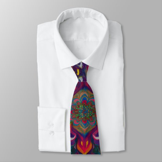 Cravate Kaleidoscope Pattern Tie (Attaché)