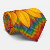 Cravate Kaleidoscope Sunflower  (Roulé)