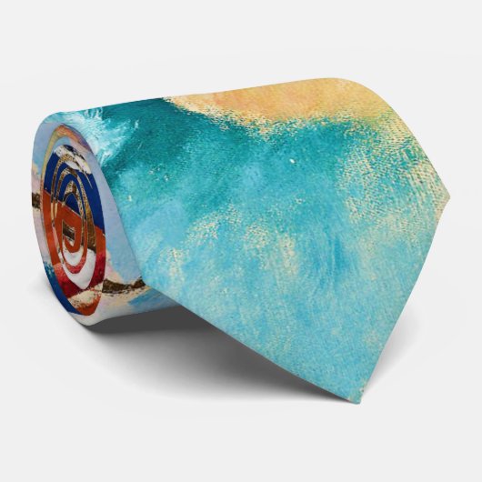 Cravate Kandinsky Composition Art Abstrait (Roulé)