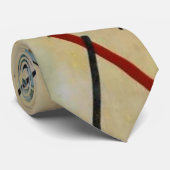 Cravate Kandinsky Composition Peinture Abstraite (Roulé)